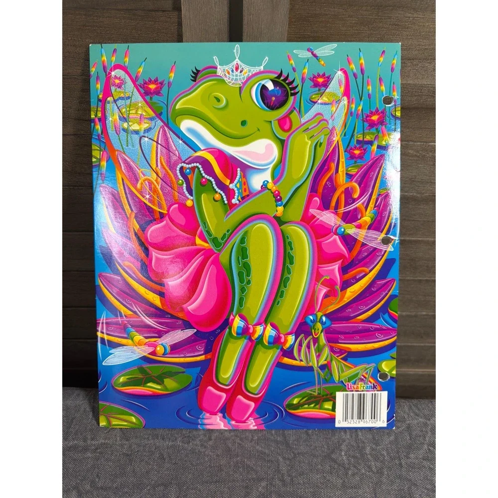 Lisa Frank Folder Frog Princess Trends Ballerina 2-Pocket 3-Hole Punched Multi